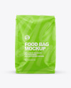 Kraft Food Bag Mockup - Front View