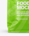 Kraft Food Bag Mockup - Front View