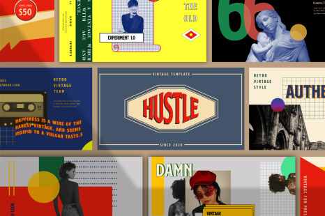 Hustle Googleslide Template - Smart object mockup