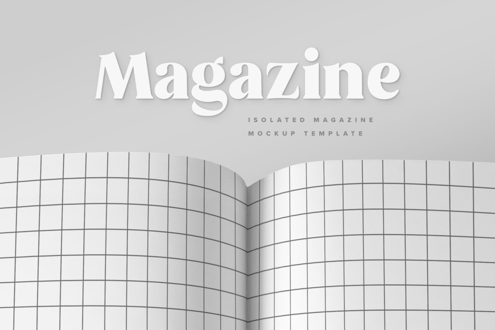 Minimalistic Magazine Spread Mockup Minimalistic Magazine Spread Mockup