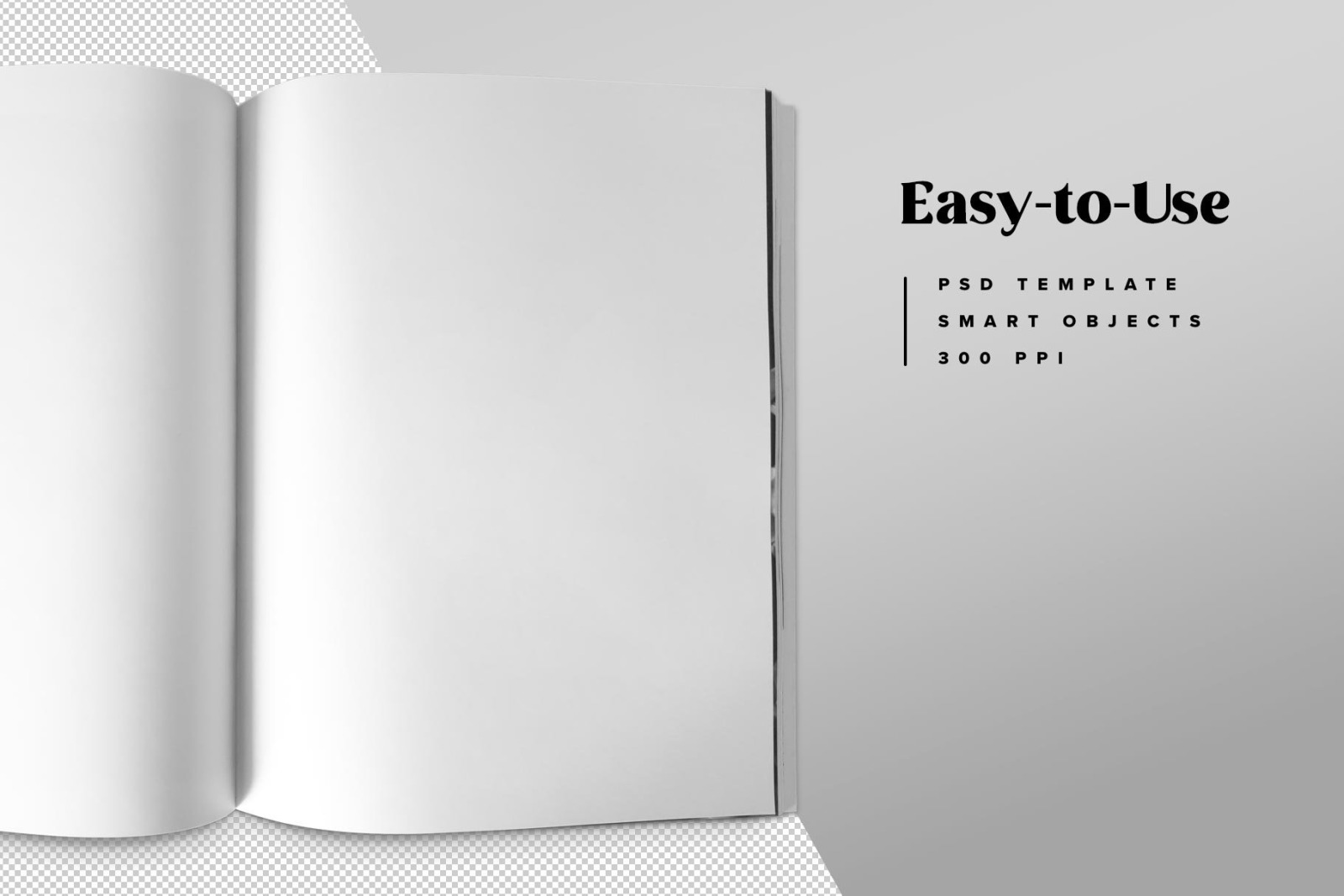 Minimalistic Magazine Spread Mockup Minimalistic Magazine Spread Mockup