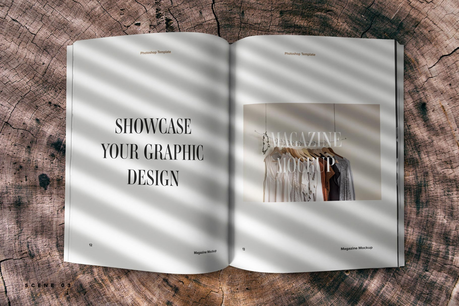 Minimalistic Magazine Spread Mockup Minimalistic Magazine Spread Mockup