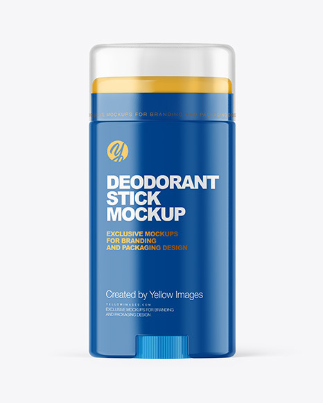 Glossy Plastic Deodorant Stick Mockup