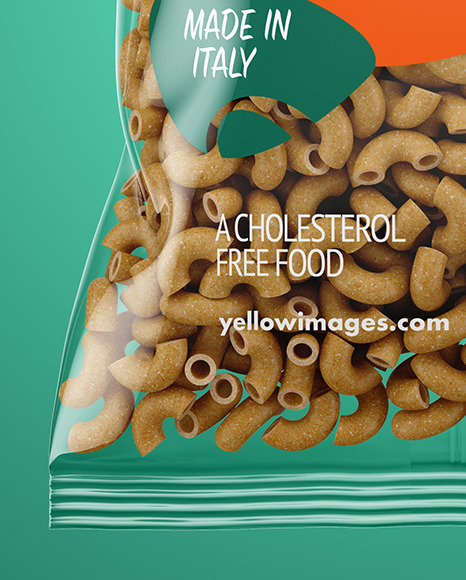 Whole Wheat Chifferini Pasta Bag Mockup