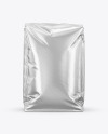 Metallic Food Bag Mockup - Front View