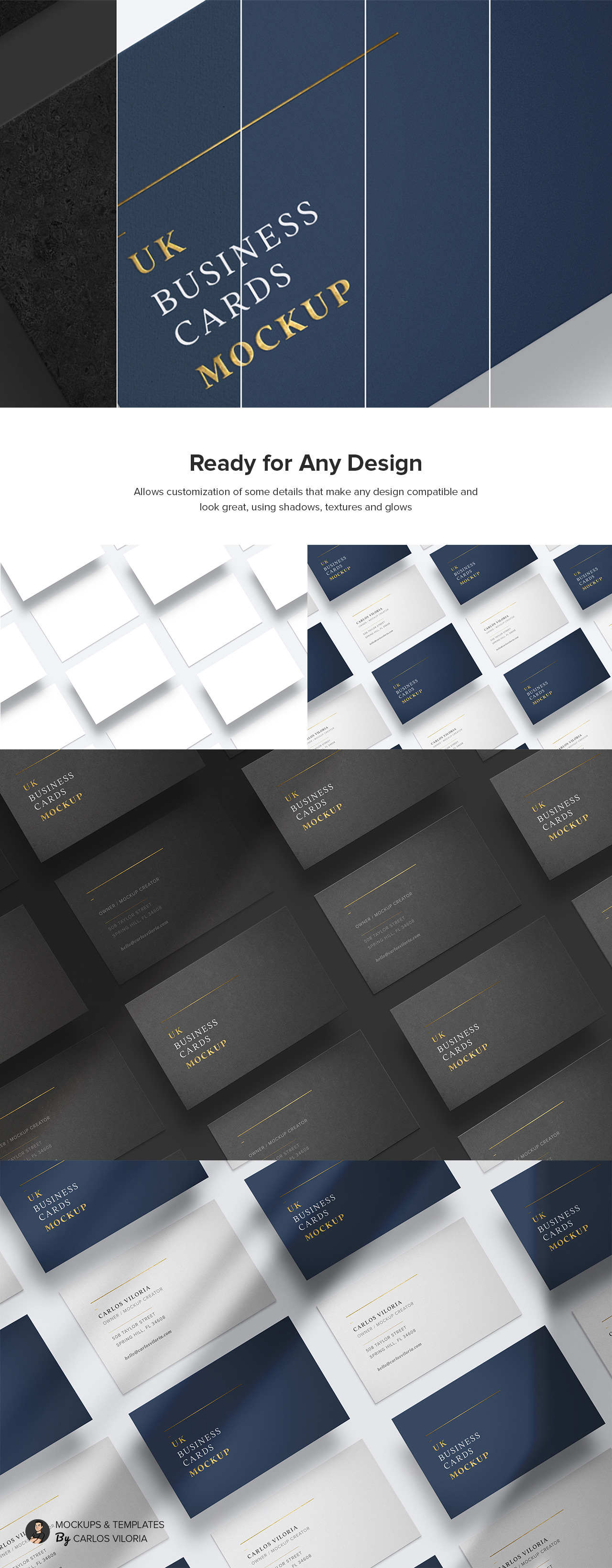 UK Business Cards Mockup 03 UK Business Cards Mockup 03