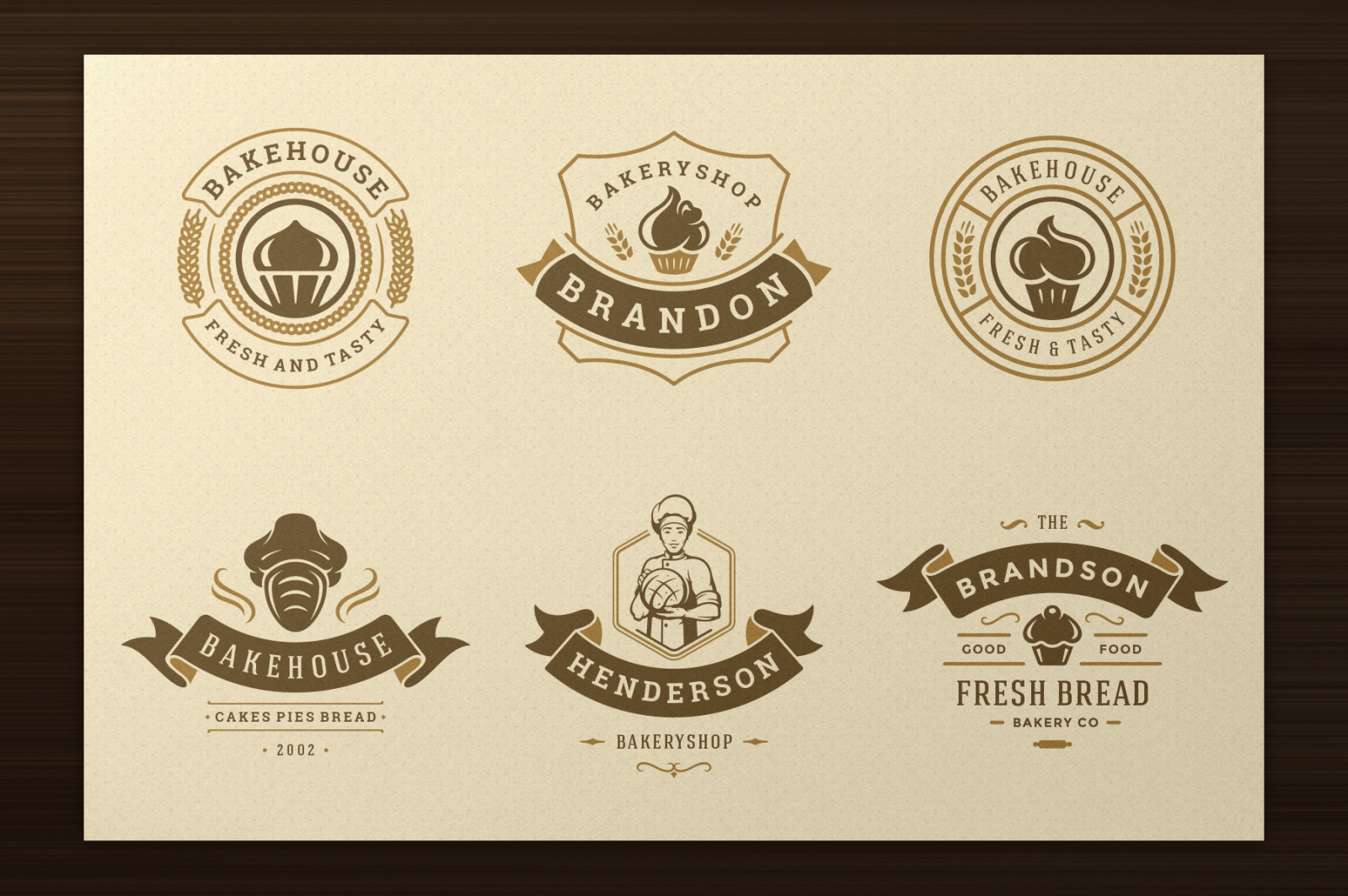 Bakery Logos and Badges