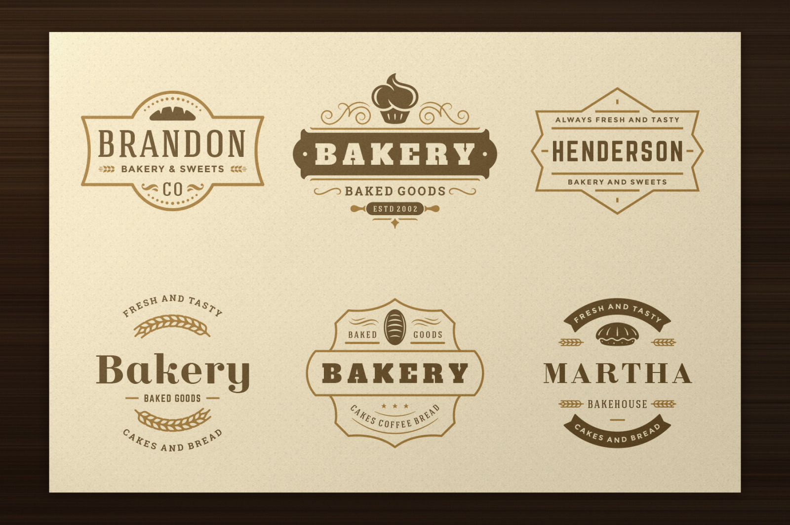 Bakery Logos and Badges