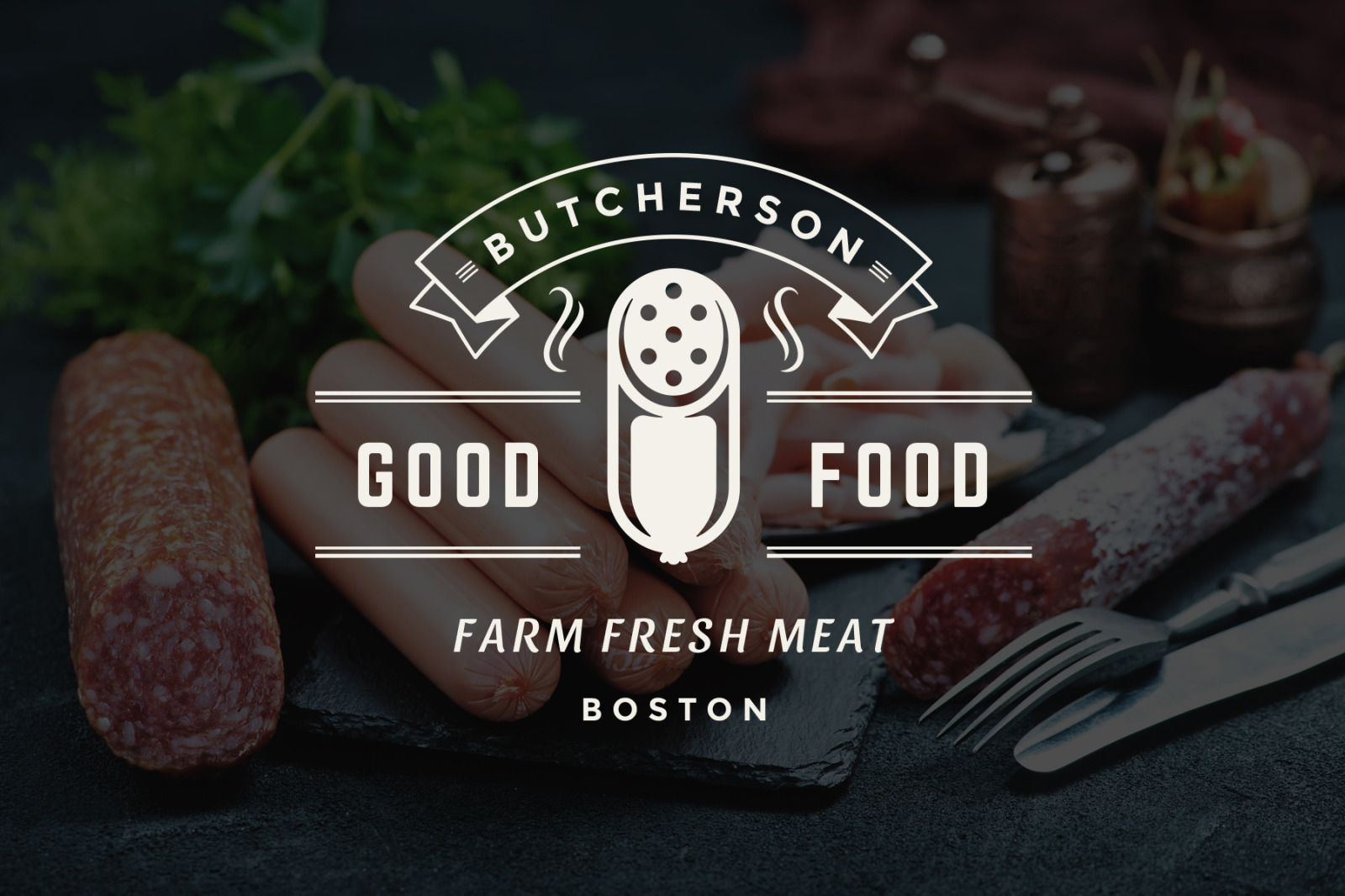 18 Meat Food Logos and Badges