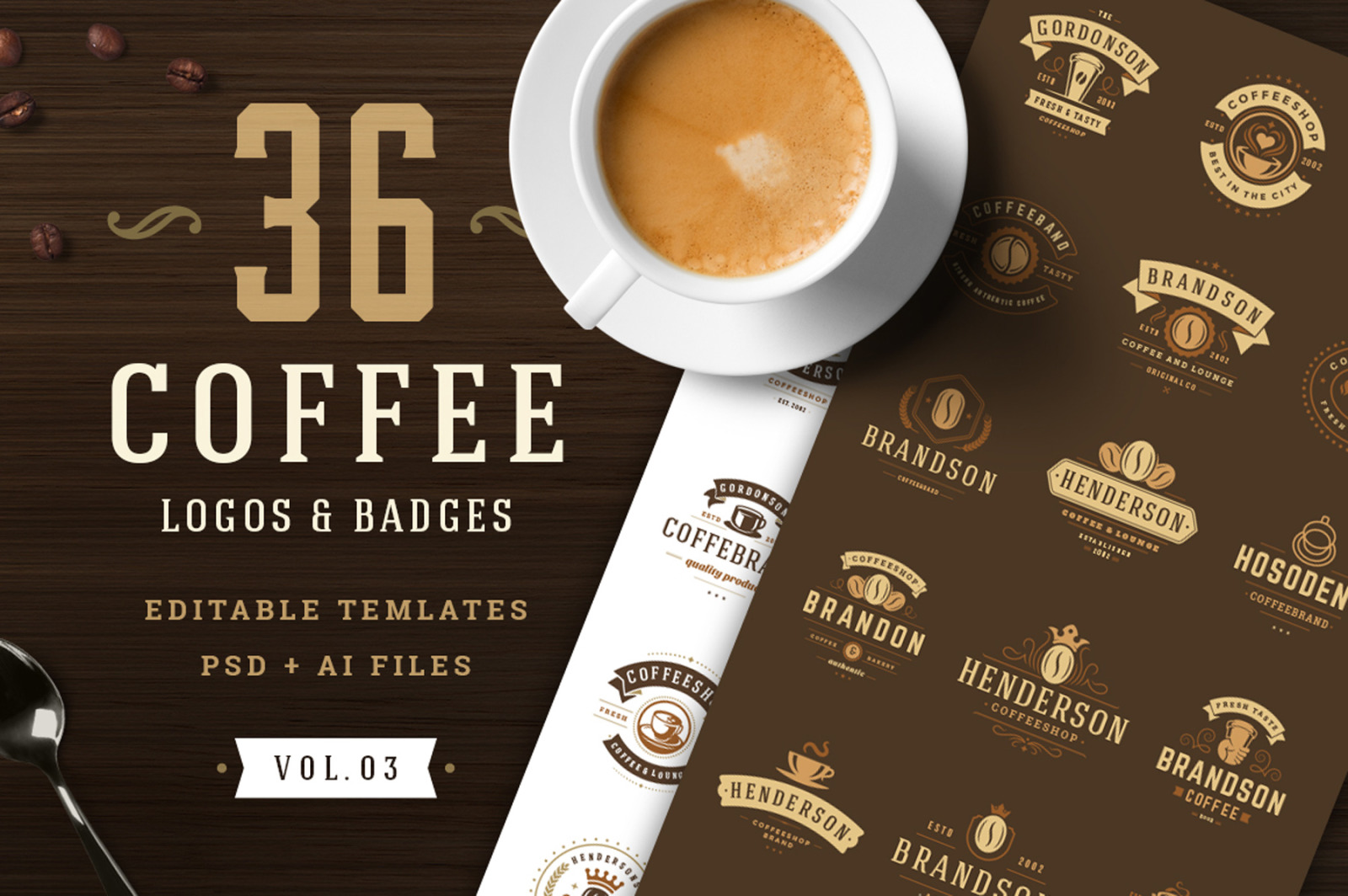 36 Coffee Logos and Badges 36 Coffee Logos and Badges
