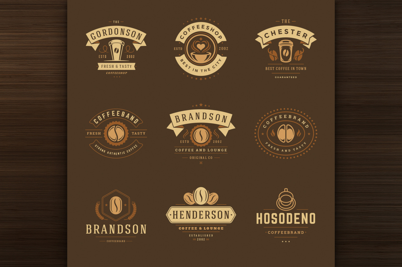 36 Coffee Logos and Badges 36 Coffee Logos and Badges