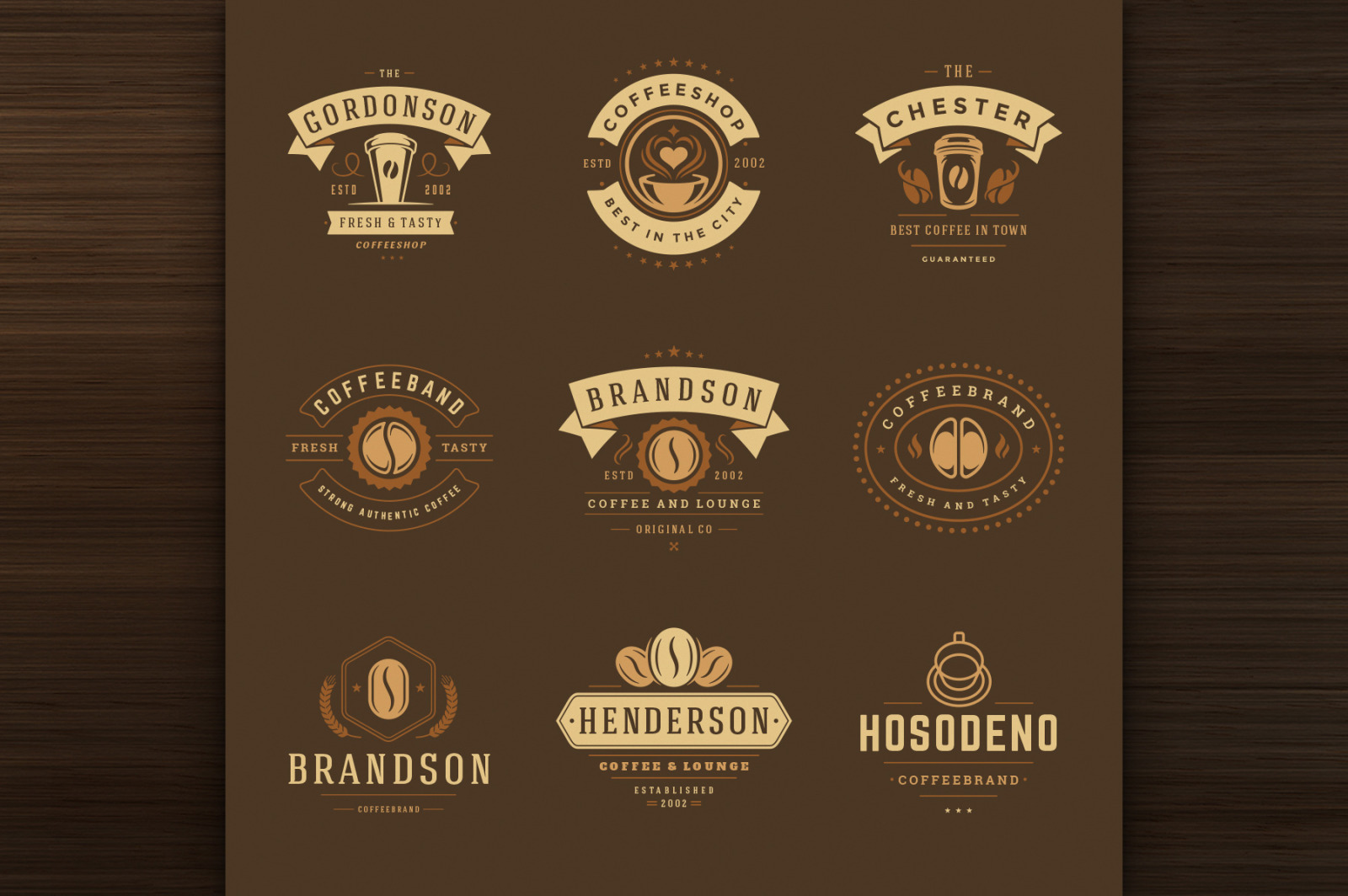 36 Coffee Logos and Badges