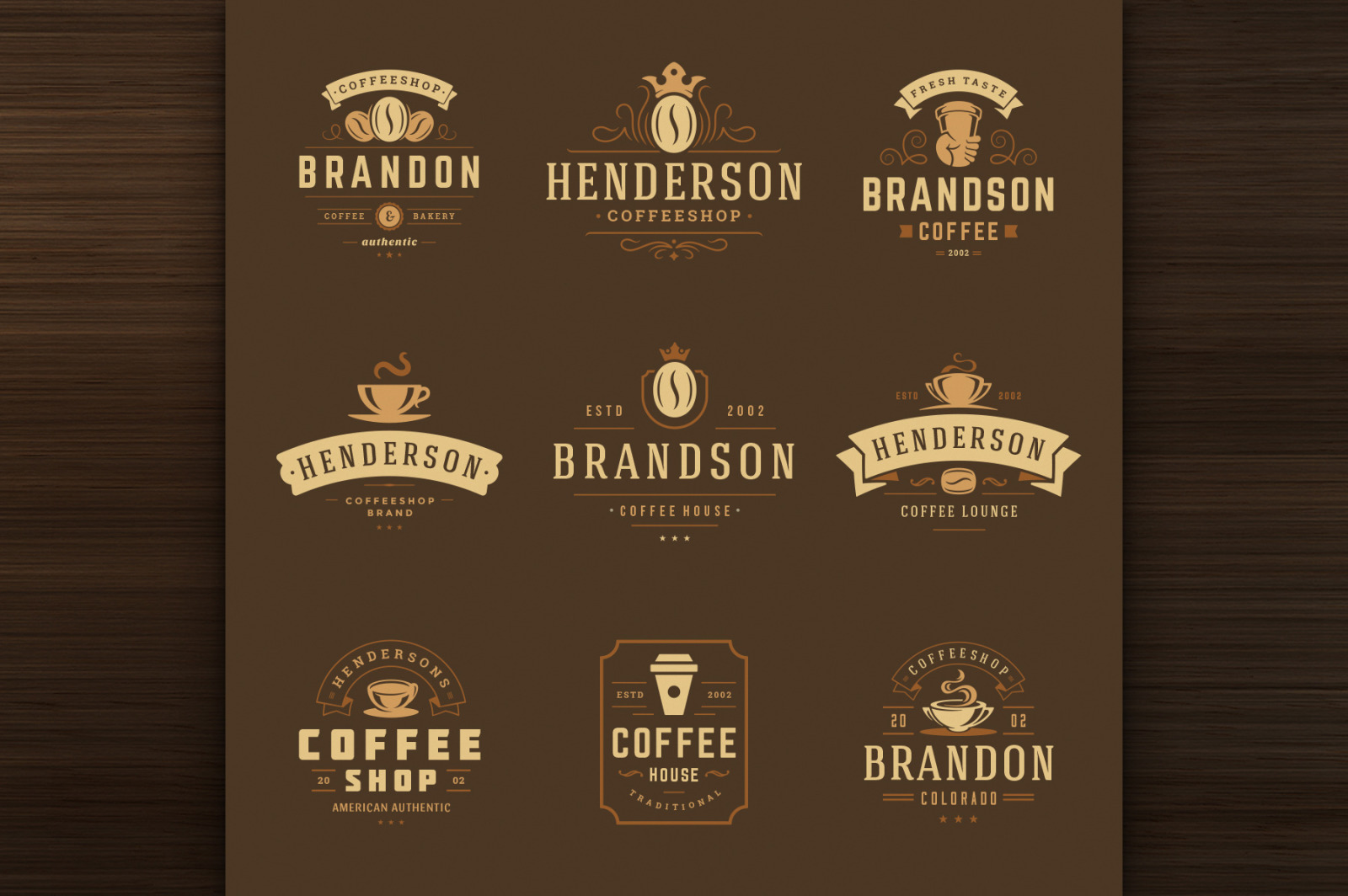 36 Coffee Logos and Badges 36 Coffee Logos and Badges