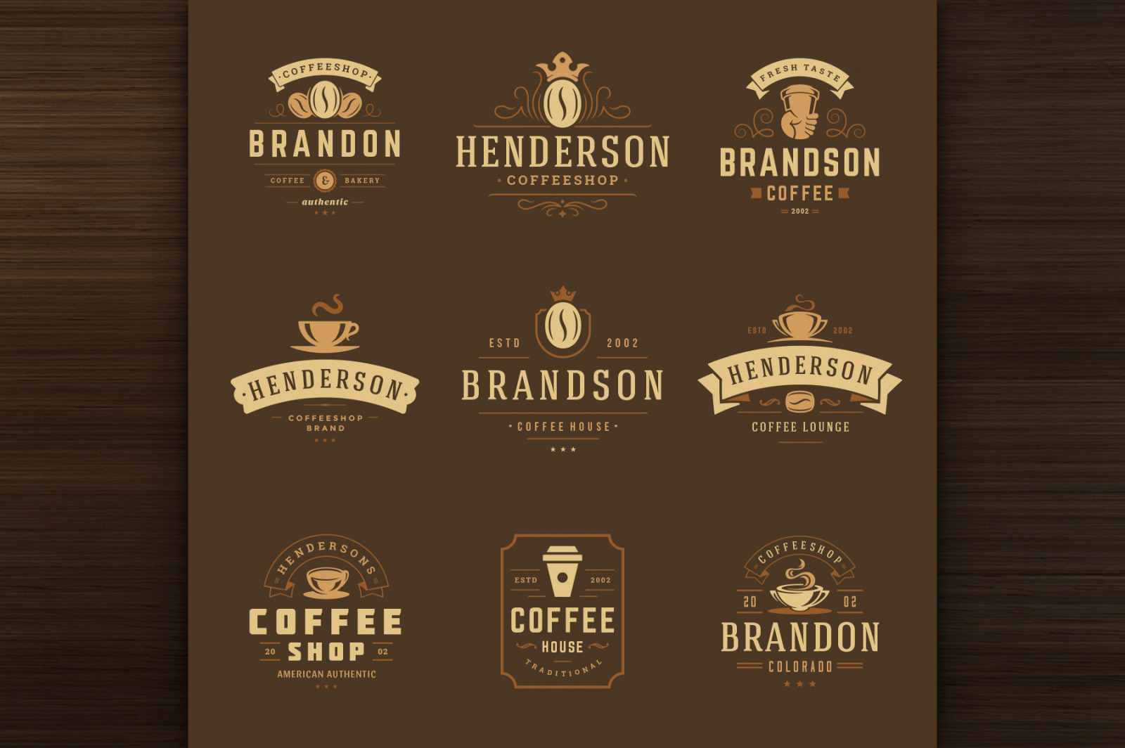 36 Coffee Logos and Badges