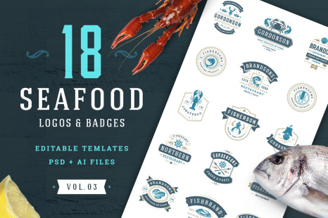 18 Seafood Logos & Badges - Sealing