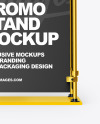 Metallic Promo Stand Mockup