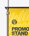 Metallic Promo Stand Mockup