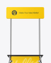 Metallic Promo Stand Mockup