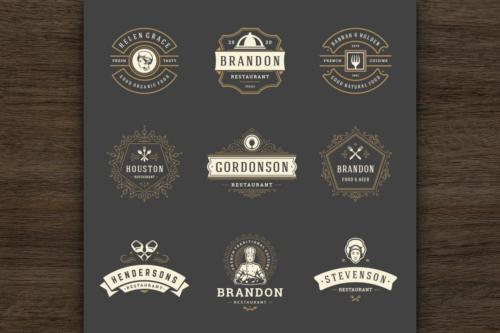 36 Restaurant Logos and Badges 36 Restaurant Logos and Badges