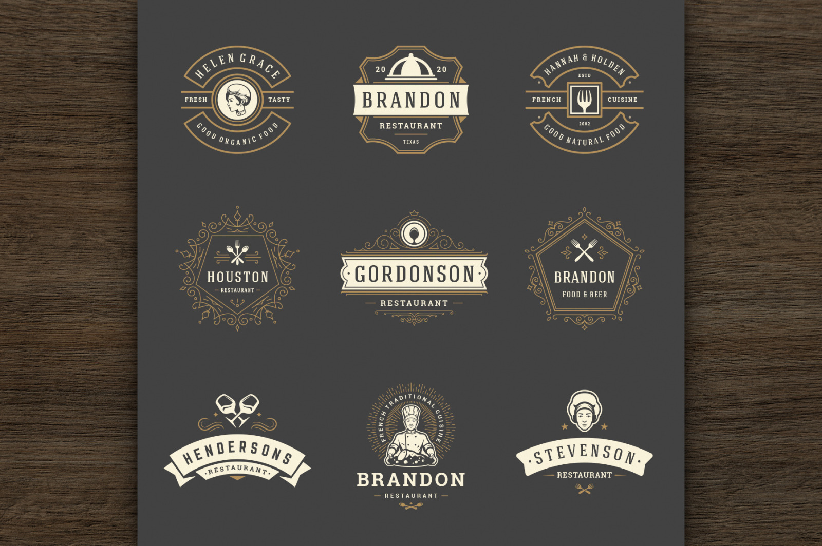 36 Restaurant Logos and Badges