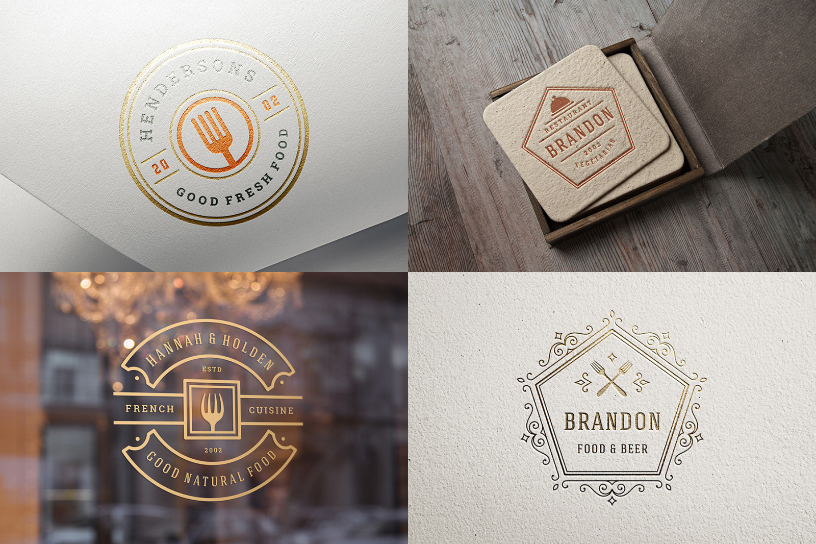 36 Restaurant Logos and Badges