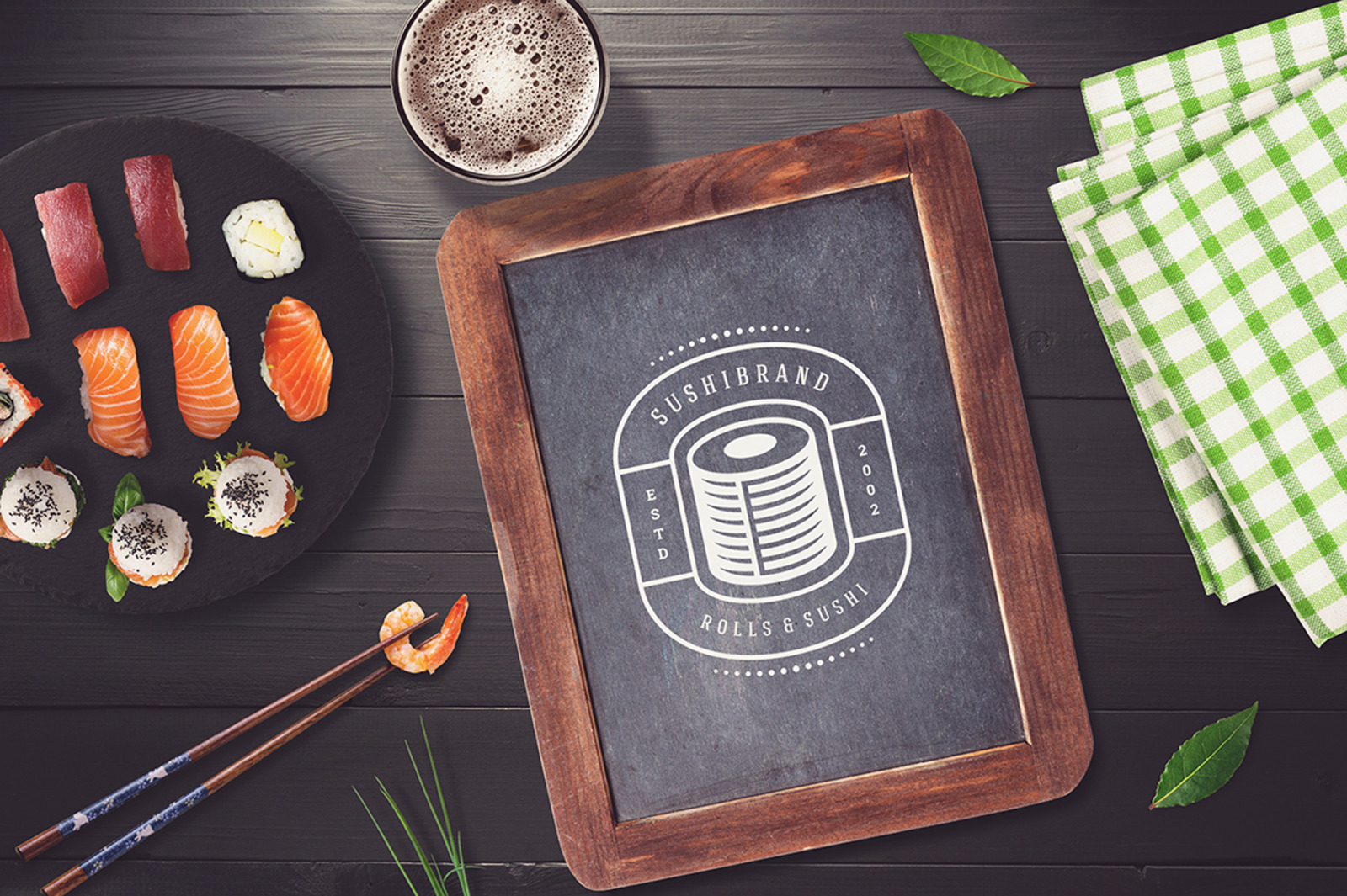 18 Sushi Bar Logos and Badges