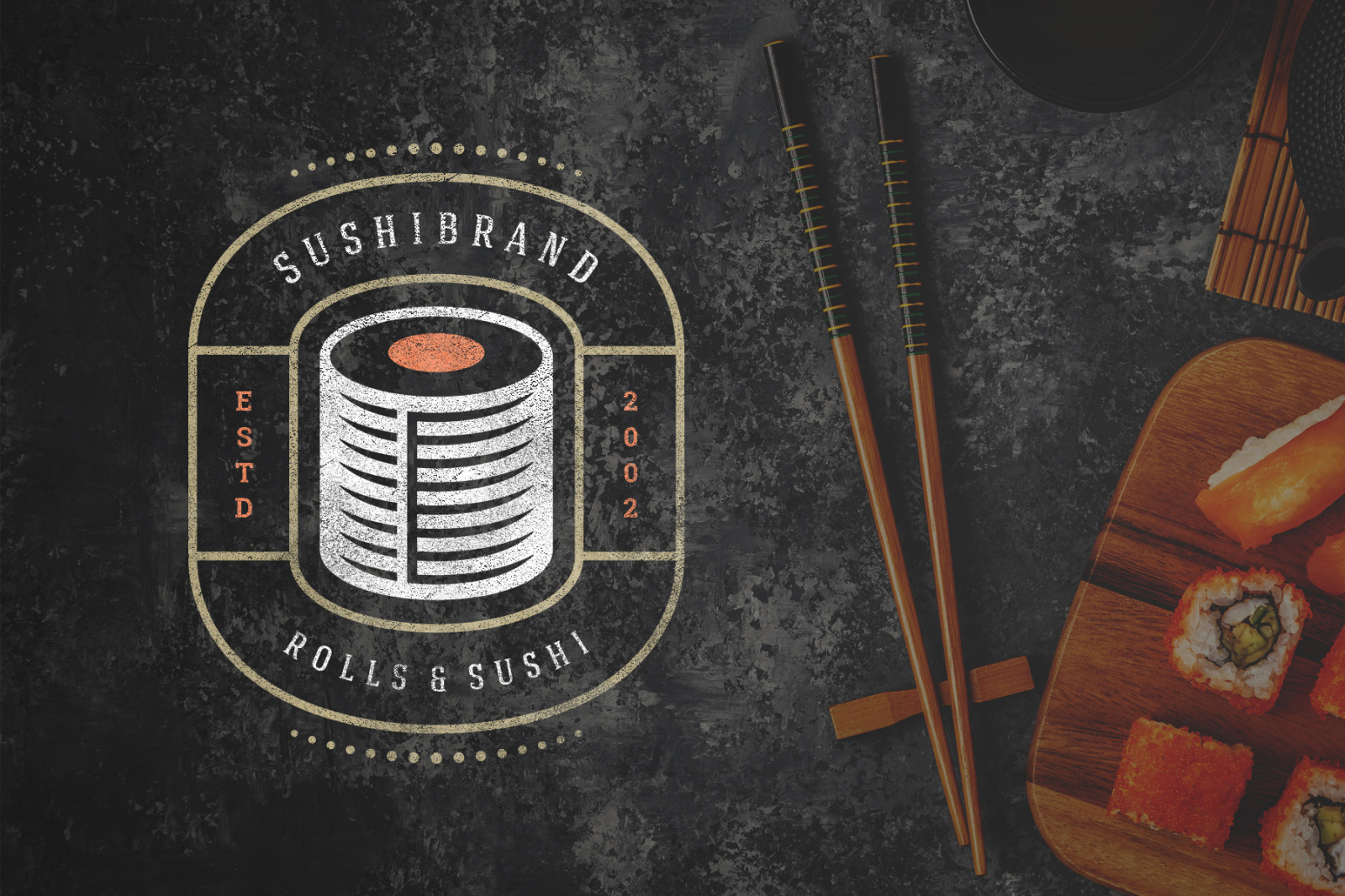 18 Sushi Bar Logos and Badges