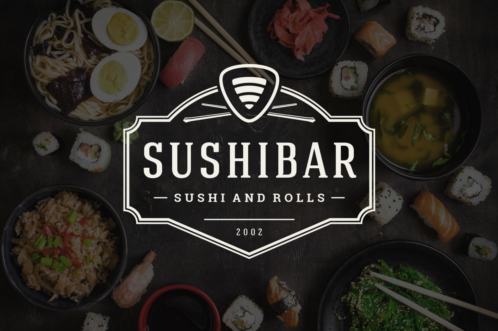 18 Sushi Bar Logos and Badges