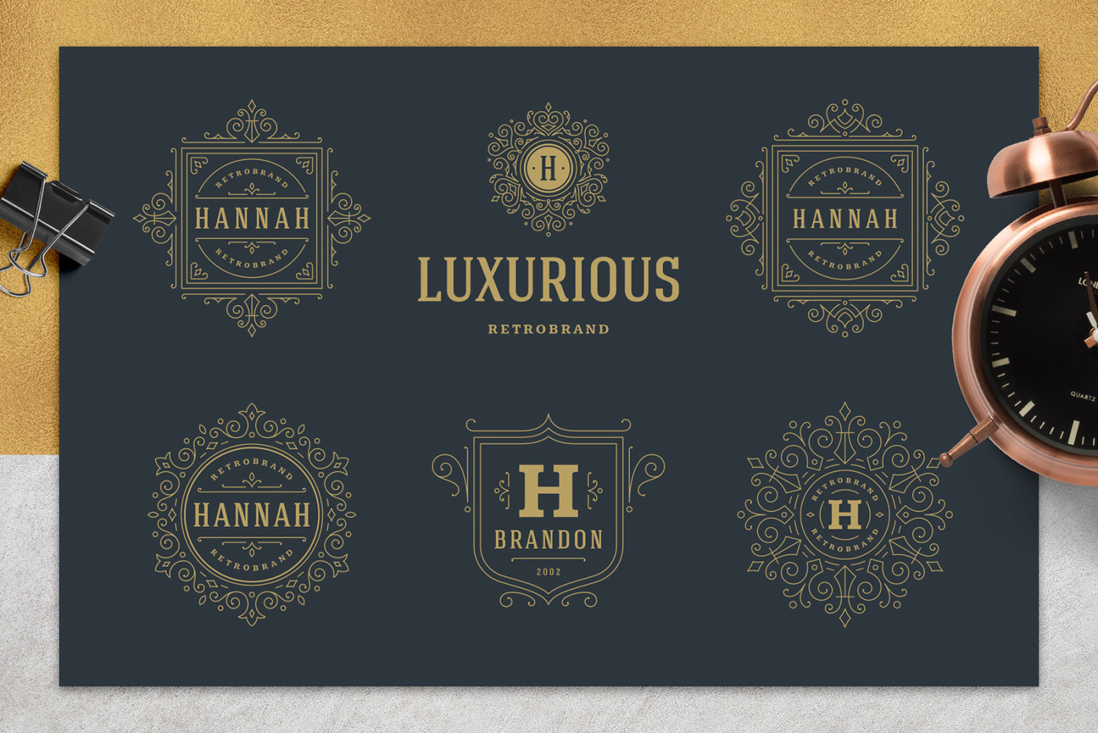 36 Luxury Ornament Logos