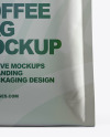 Metallic Coffee Bag Mockup - Front View