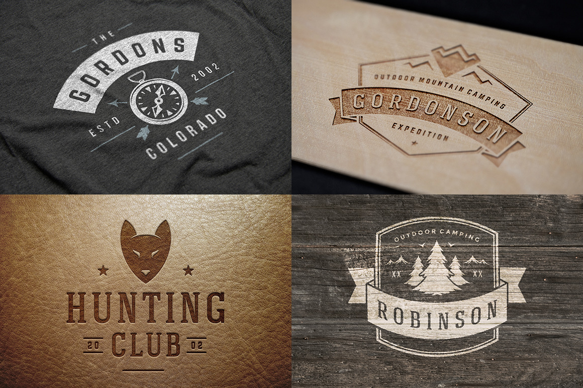 50 Outdoor logos and badges