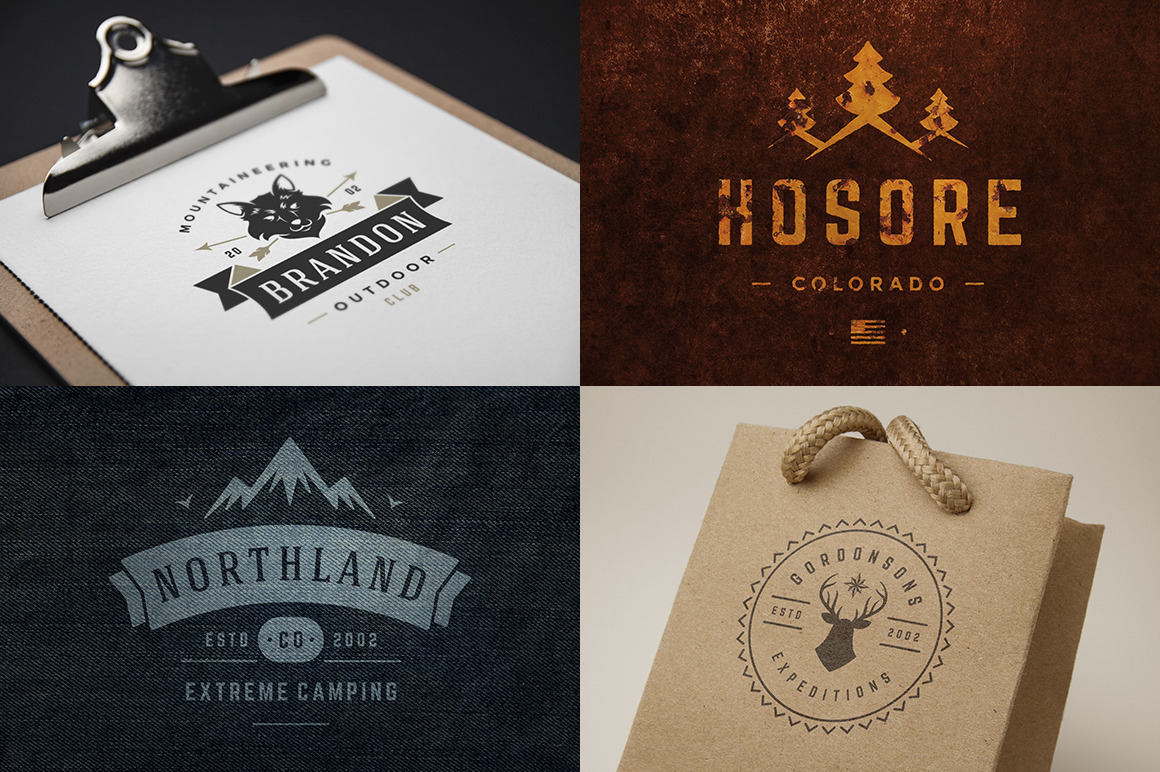 50 Outdoor logos and badges