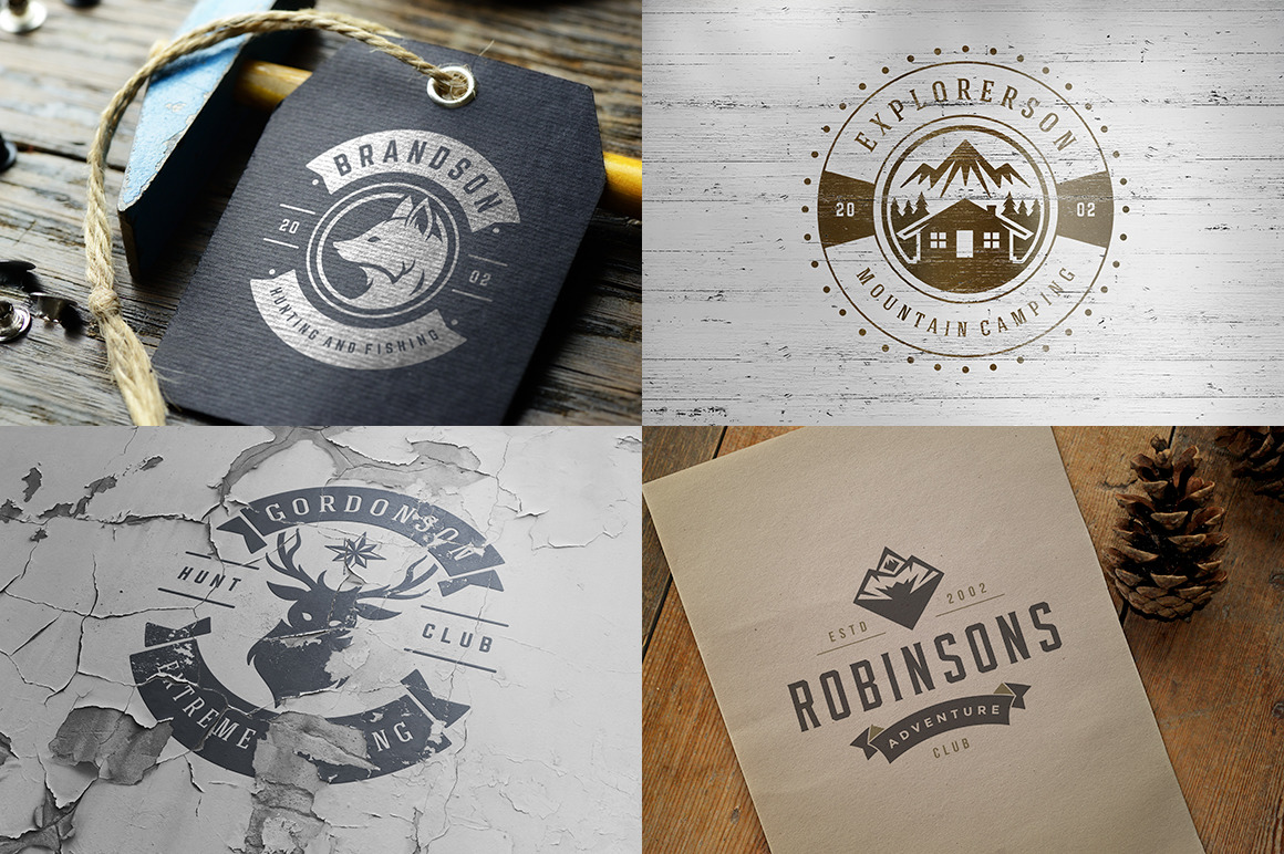 50 Outdoor logos and badges