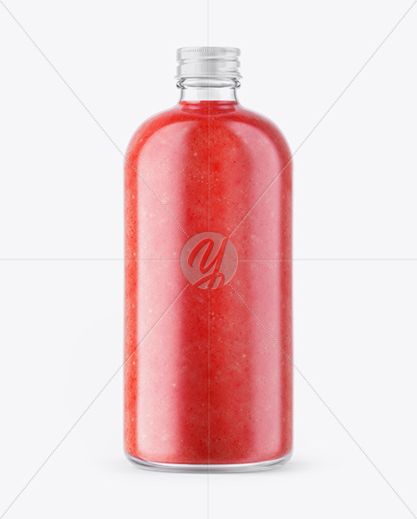 Watermelon Smoothie Bottle Mockup