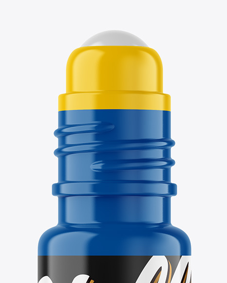 Glossy Roll-On Deodorant Mockup