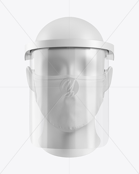 Face Mask & Face Shield Mockup