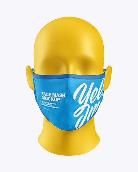 Face Mask & Face Shield Mockup