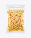 Plastic Bag With Tortiglioni Pasta Mockup