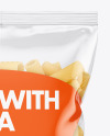 Plastic Bag With Tortiglioni Pasta Mockup