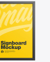 Square Signboard Mockup