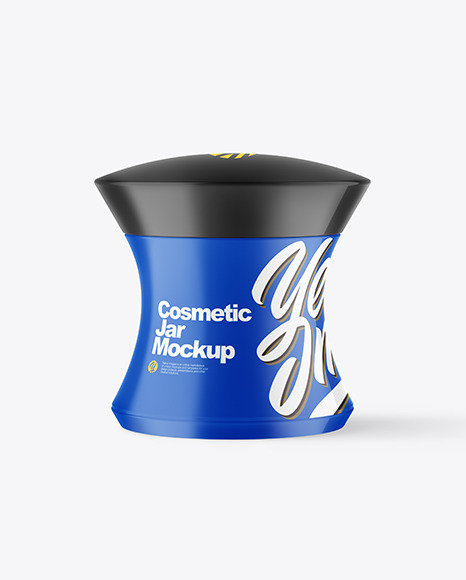 Glossy Cosmetic Jar Mockup