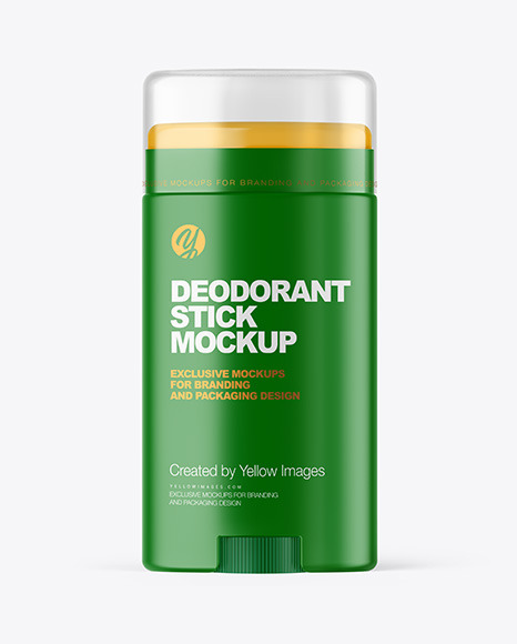 Matte Plastic Deodorant Stick Mockup