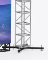 Stage Video Wall Mockup - Half Side View