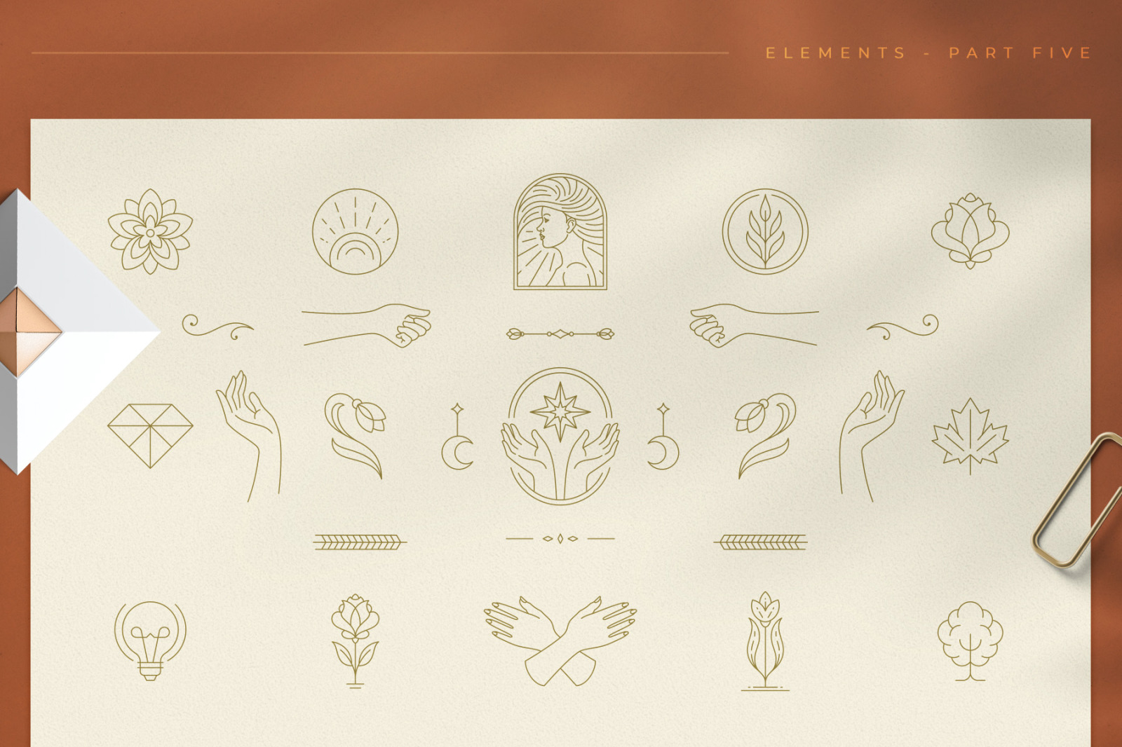 Logo Line Elements Collection Logo Line Elements Collection