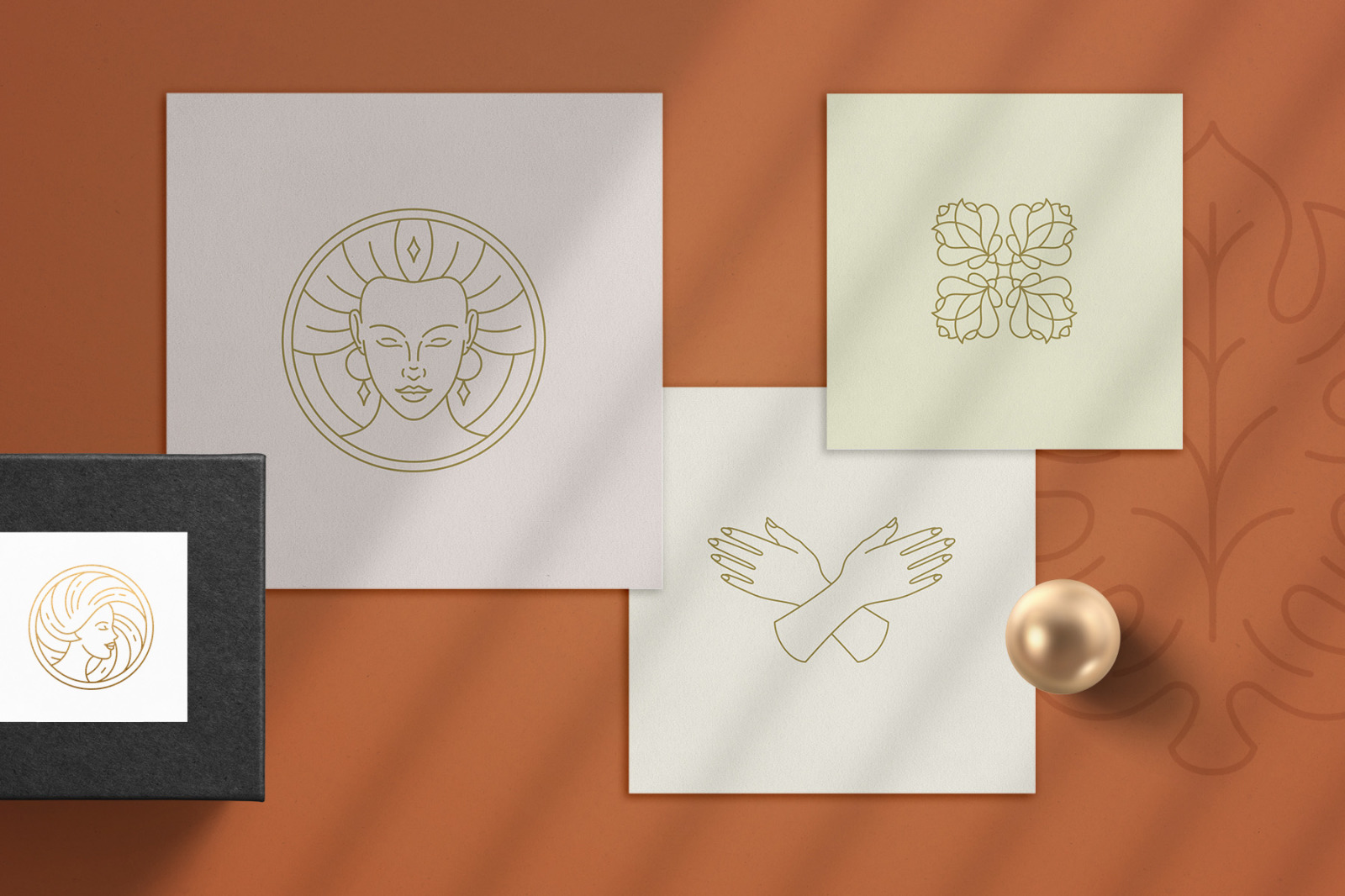Logo Line Elements Collection Logo Line Elements Collection