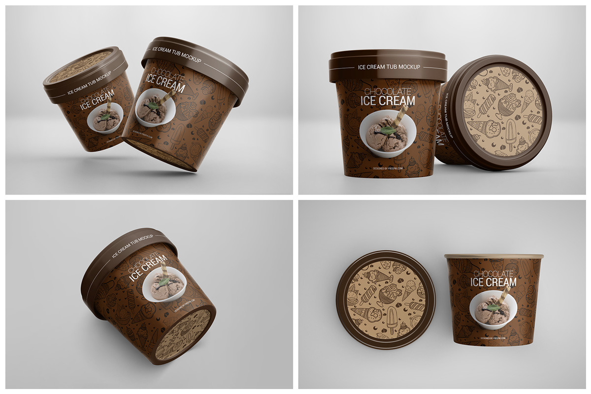 Ice Cream Cup Mockup Ice Cream Cup Mockup