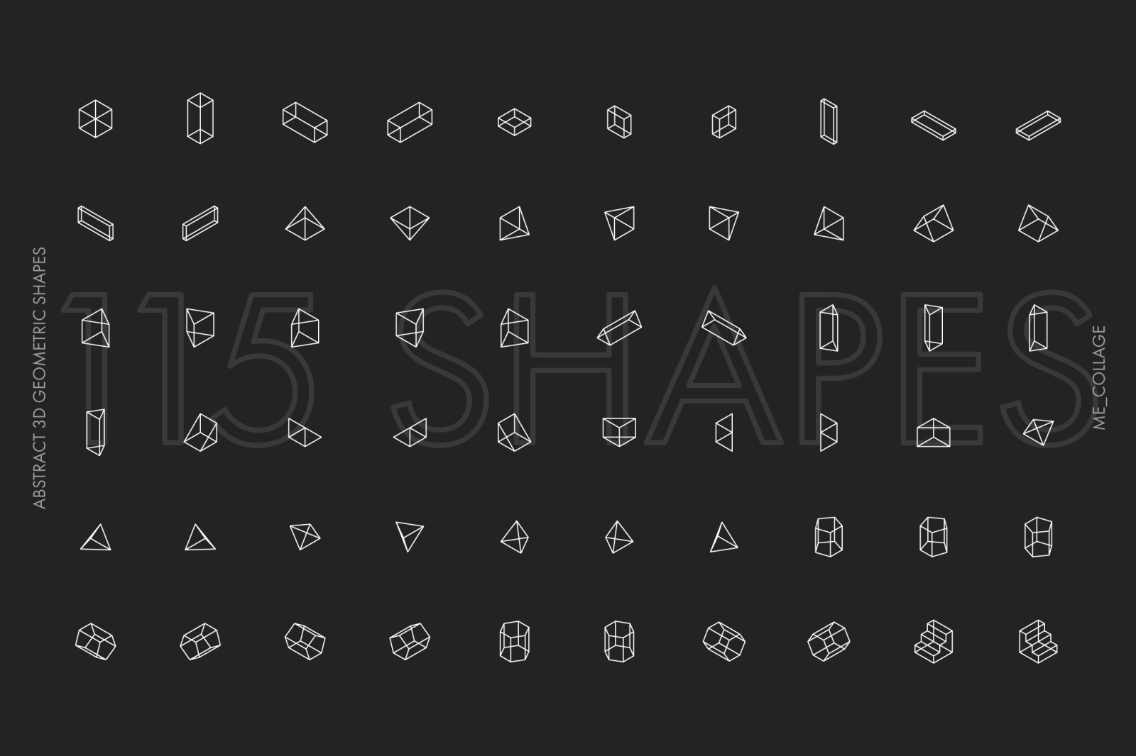 SHAPES 01 - 115 ABSTRACT GEOMETRIC SHAPES SHAPES 01 - 115 ABSTRACT GEOMETRIC SHAPES