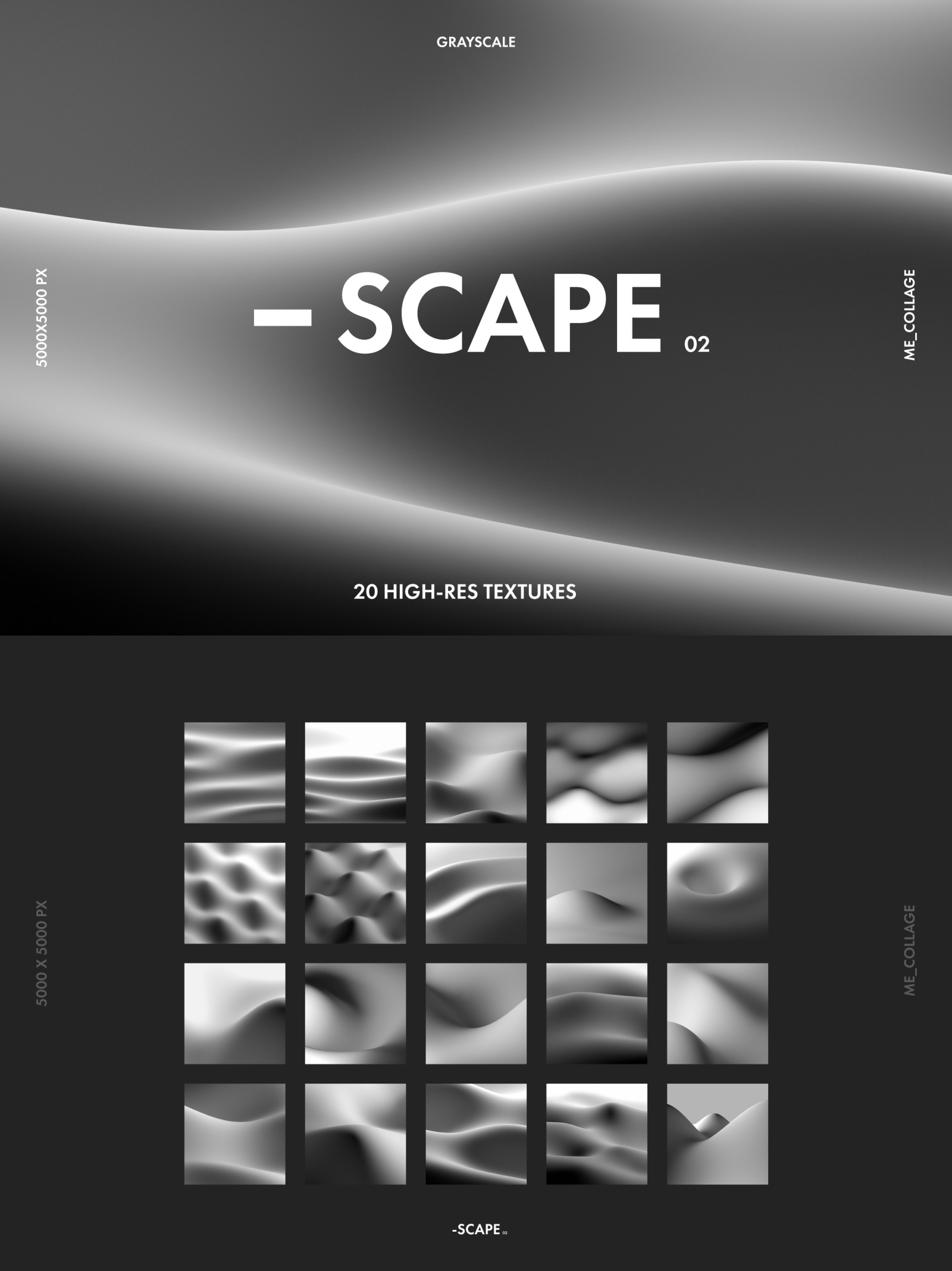 SCAPE 02 - 20 BLACK & WHITE ABSTRACT LANDSCAPE TEXTURES SCAPE 02 - 20 BLACK & WHITE ABSTRACT LANDSCAPE TEXTURES