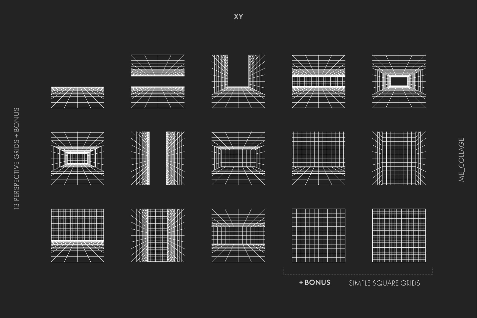 GRID 01 - 13 VECTOR PERSPECTIVE GRIDS GRID 01 - 13 VECTOR PERSPECTIVE GRIDS