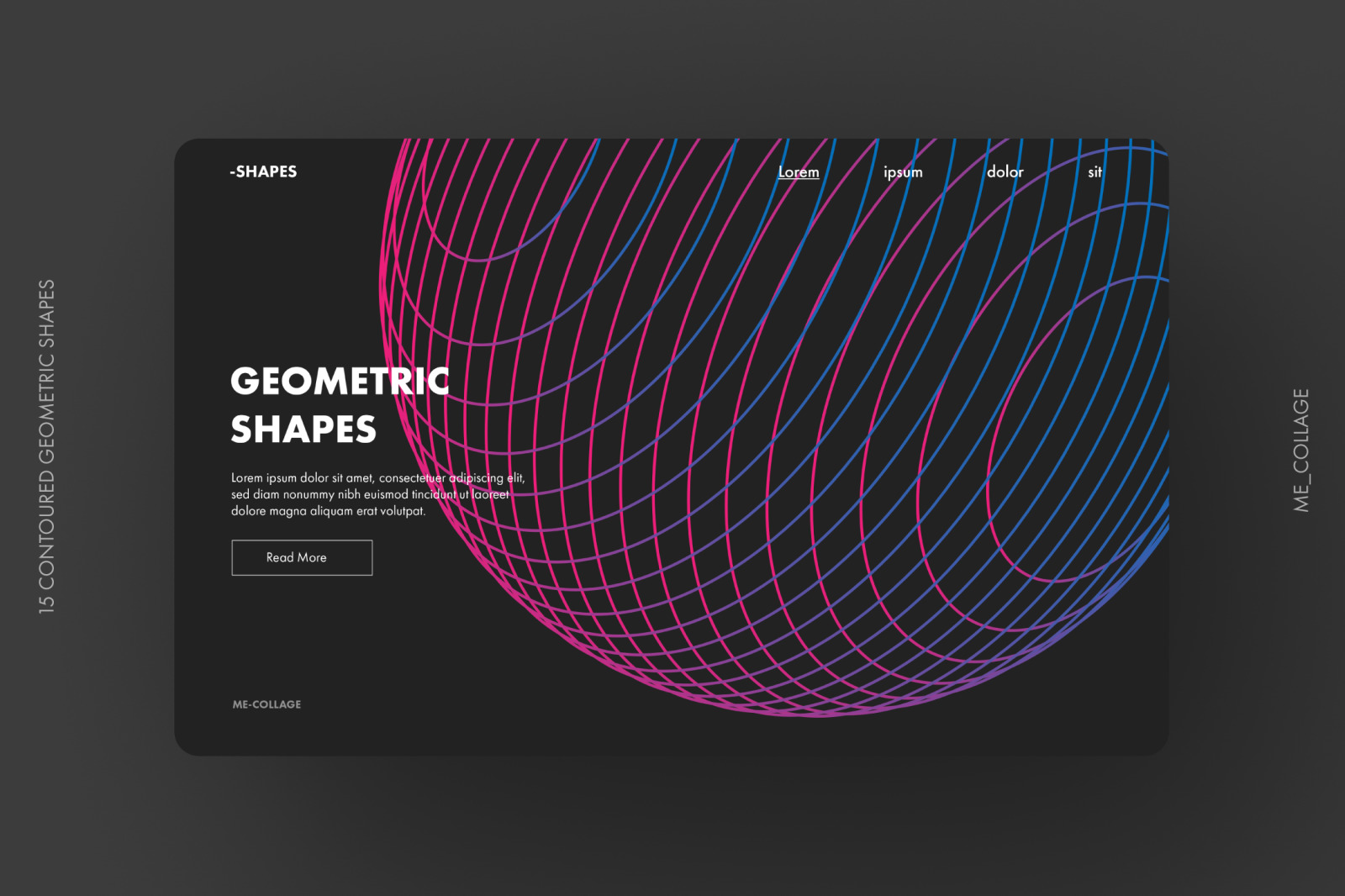 SHAPES 02 - 15 CONTOURED GEOMETRIC SHAPES